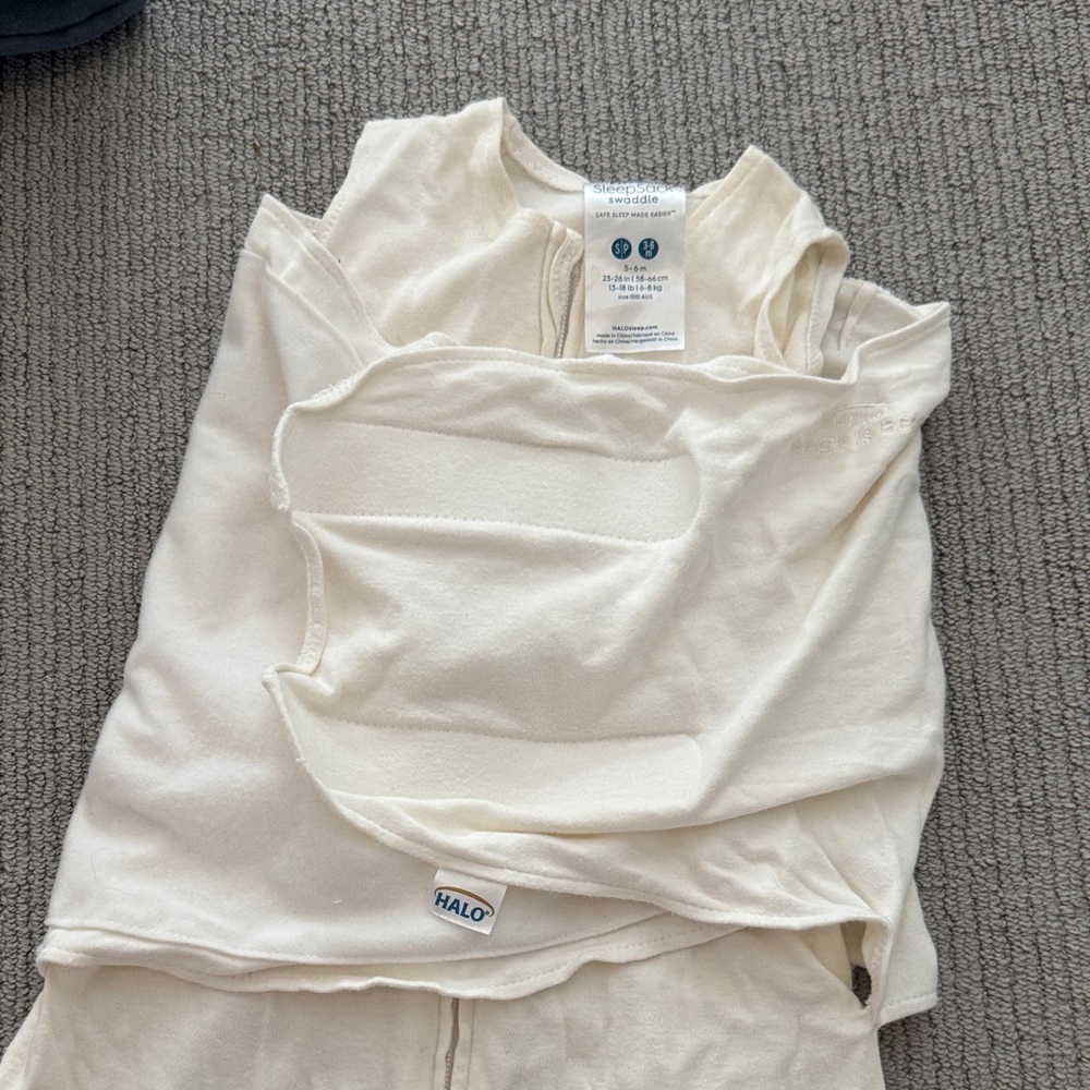 Halo Cream Cotton Sleep Sack Swaddle for Kids